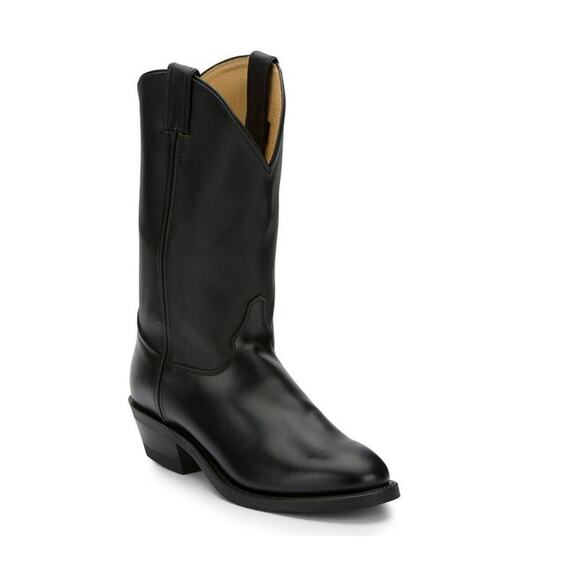 Justin Boots Other - Justin Boots Mens Size 11 D Roper Cowboy Vibram Black Rodeo Work B4267 Leather